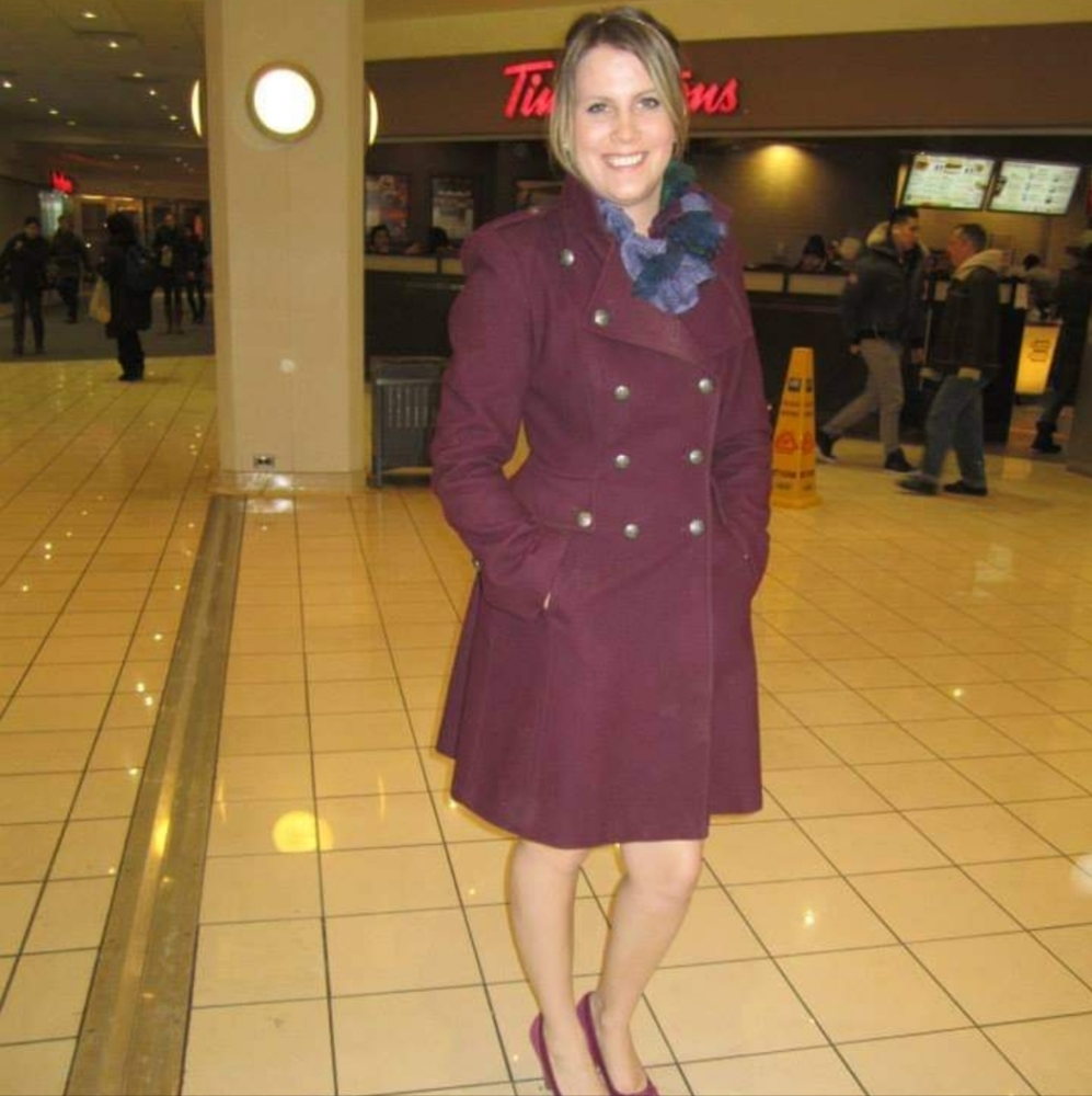 SteamPunk style Plum colored jacket sz 0/XS